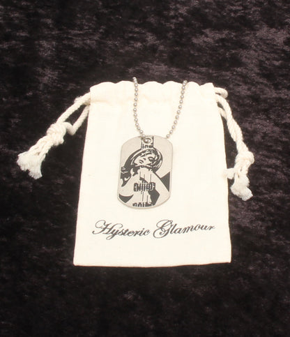 HYSTERIC GLAMOUR ネックレス ドッグタグ ボールチェーン ユニセックス ヒステリックグラマー