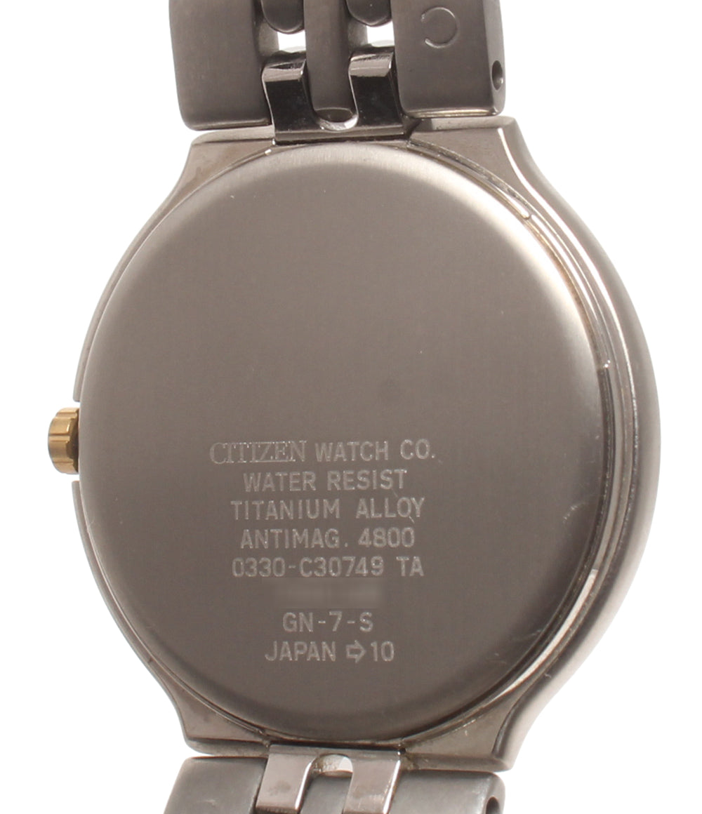 美品 CITIZEN 腕時計 エクシード EXCEED クオーツ 0330-C30749 メンズ シチズン