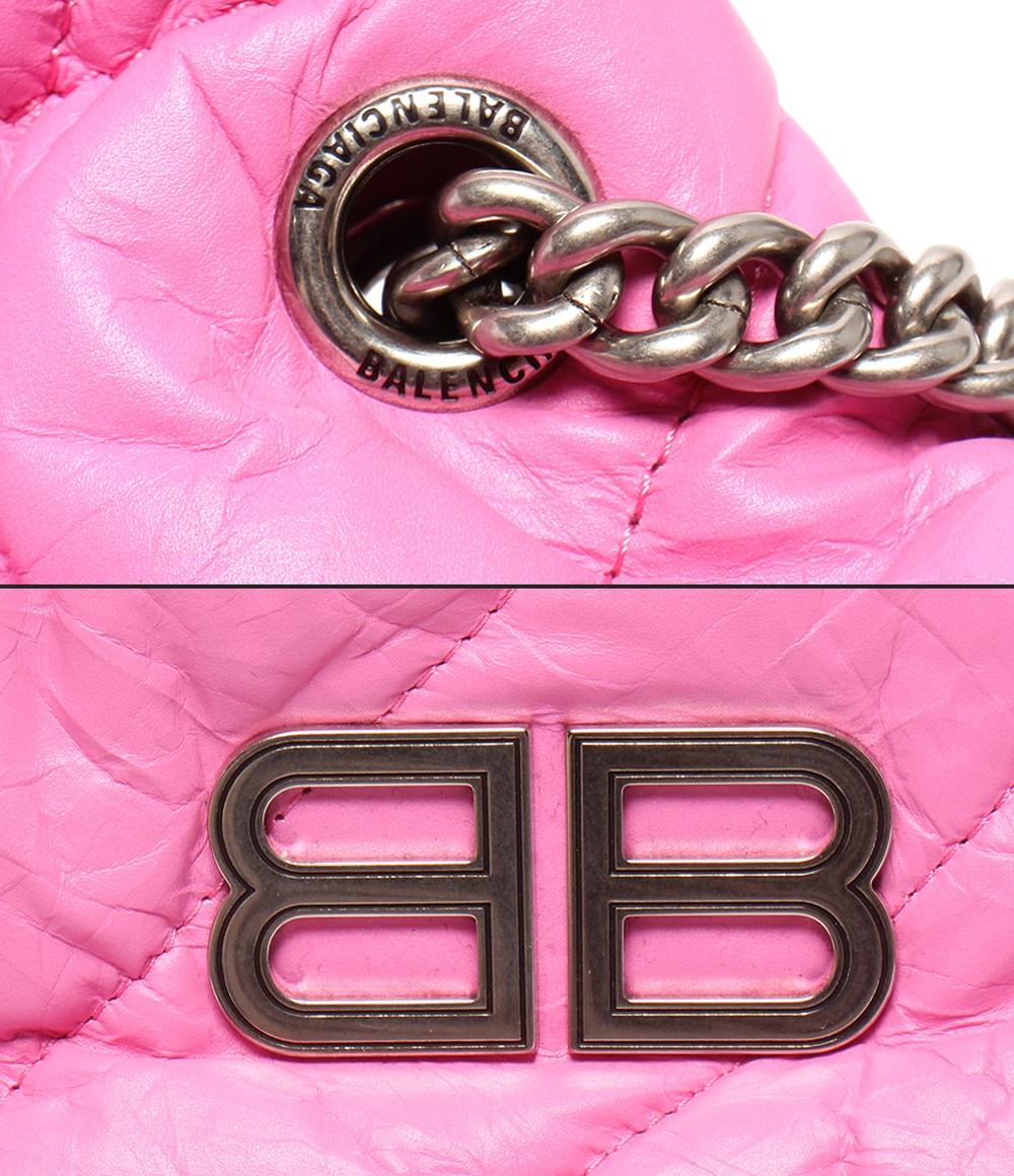 美品 BALENCIAGA チェーンショルダーバッグ 肩掛け クラッシュ レディース バレンシアガ