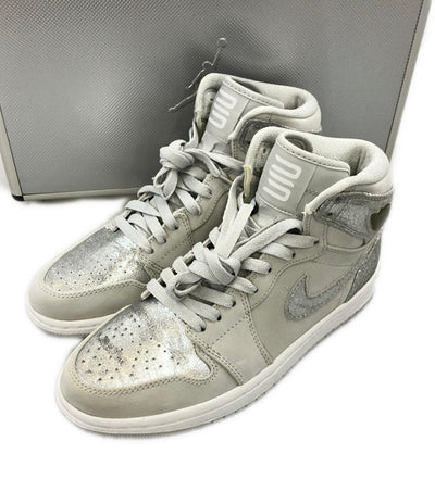 NIKE ハイカットスニーカー AIR JORDAN 1 RETRO HIGH SILVER 396009-001 メンズ SIZE 25.0 (S) ナイキ