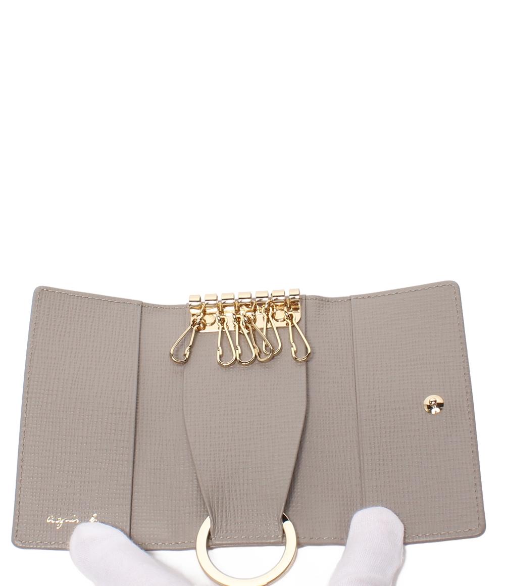 美品 agnes b. 6連キーケース キーリング付き レディース メンズ アニエスベー