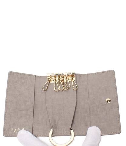 美品 agnes b. 6連キーケース キーリング付き レディース メンズ アニエスベー