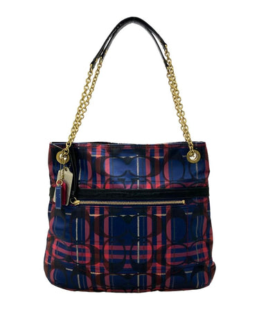COACH ショルダーバッグ 肩掛け チェック柄 シグネチャー 21136 レディース コーチ