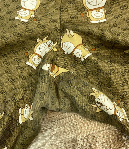 GUCCI シルク100%ハーフパンツ GG総柄 ドラえもん 649062 メンズ SIZE 46 (M) グッチ