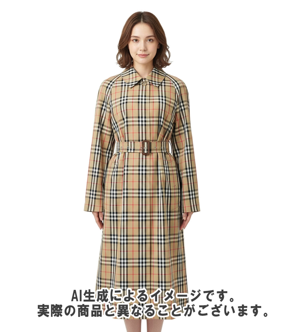 美品 BURBERRY LONDON チェックコート KEMPTON SHORT COAT レディース SIZE 36 (S) バーバリーロンドン