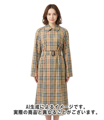 美品 BURBERRY LONDON チェックコート KEMPTON SHORT COAT レディース SIZE 36 (S) バーバリーロンドン