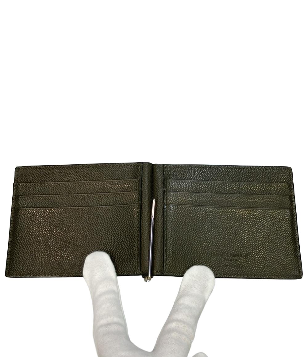 サンローランパリ 二つ折り財布 マネークリップ付き メンズ SAINT LAURENT PARIS