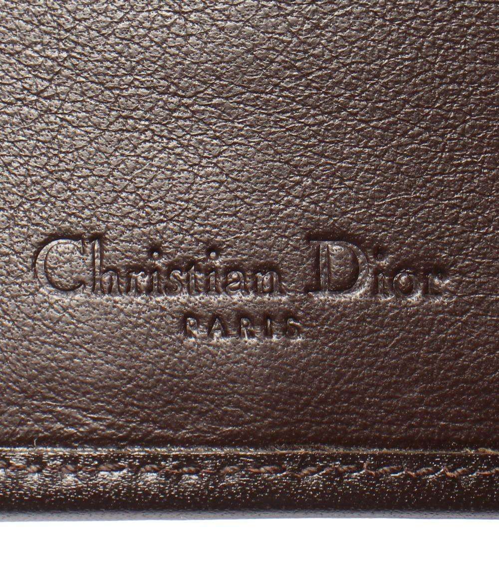 美品 クリスチャンディオール Wホック 二つ折り財布 レディース Christian Dior