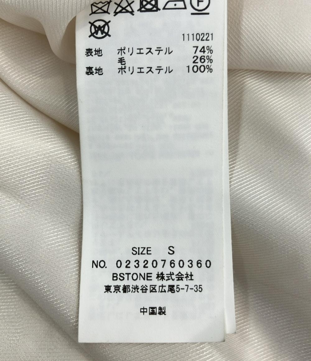 AMERI ピーコート ウールスライバー 花柄 ロング UND SHADOW FLOWER WOOL 02320760360 レディース SIZE S アメリ