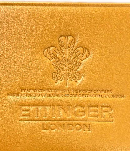 美品 Ettinger 二つ折り財布 牛革 メンズ エッティンガー