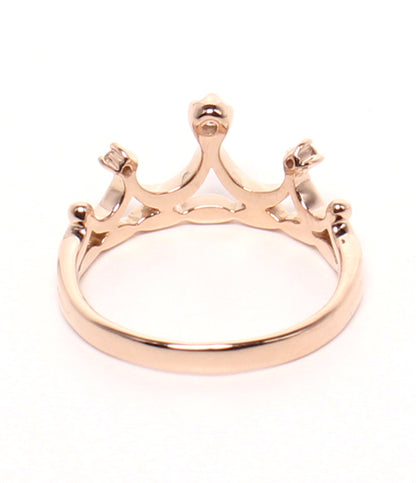 美品 Samantha Tiara リング 指輪 K18 ダイヤ 0.05ct クラウンモチーフ レディース SIZE 8号 サマンサティアラ