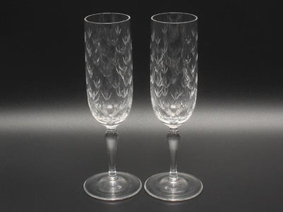 ティファニー シャンパングラス 2点セット ペア フローレット TIFFANY&Co.