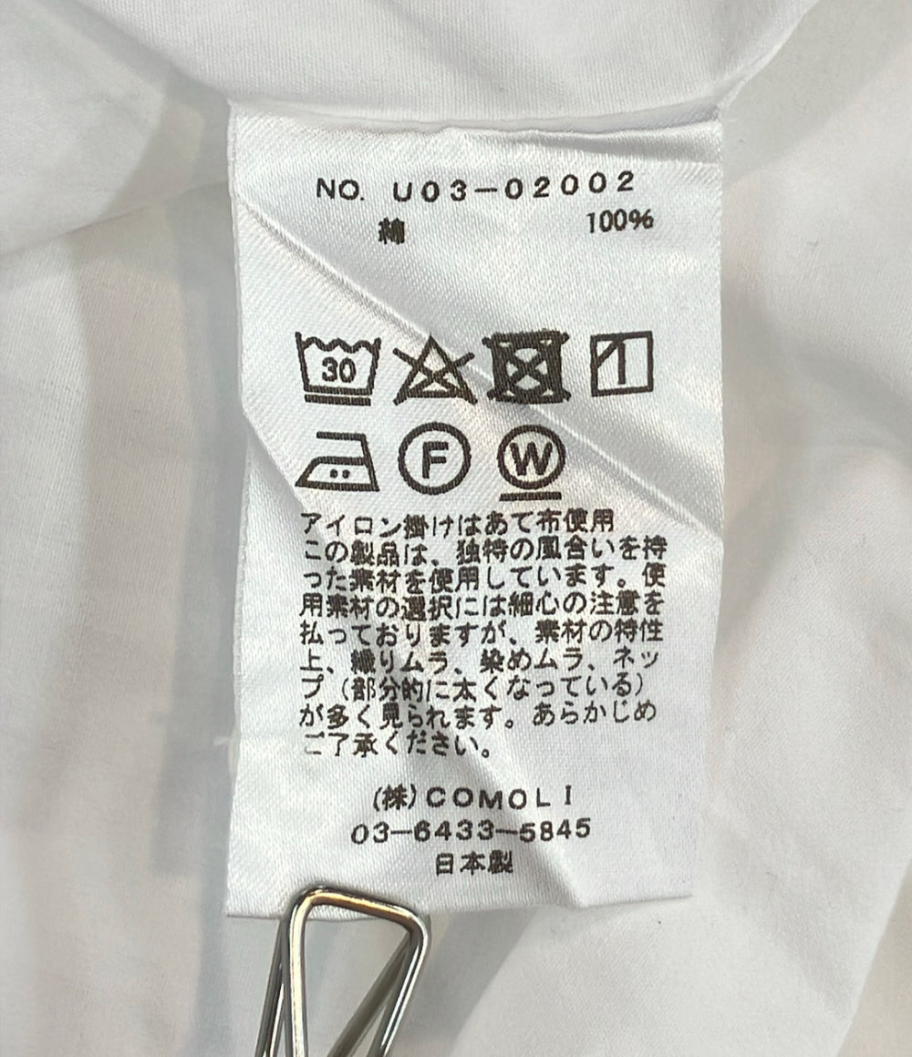COMOLI 長袖 バンドカラーシャツ U03-02002 メンズ SIZE 0 コモリ
