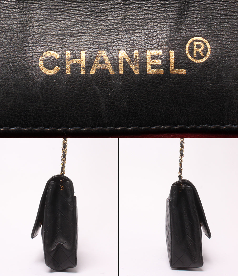 CHANEL チェーンショルダーバッグ ゴールド金具 シングルチェーン シングルフラップ 1番台 斜め掛け ダイアナマトラッセ レディース シャネル