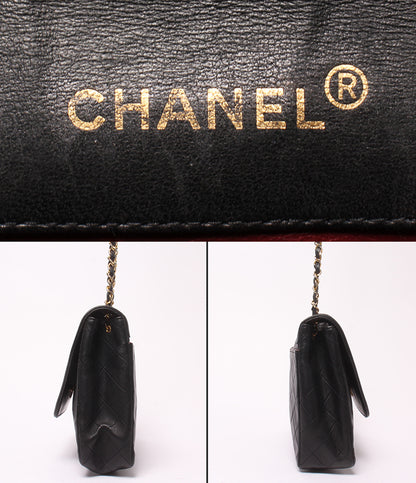 CHANEL チェーンショルダーバッグ ゴールド金具 シングルチェーン シングルフラップ 1番台 斜め掛け ダイアナマトラッセ レディース シャネル