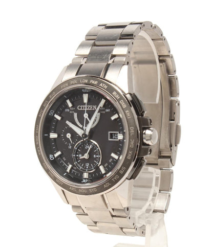 CITIZEN 腕時計 アテッサ ATTESA ソーラー ブラック H820-T020135 メンズ シチズン