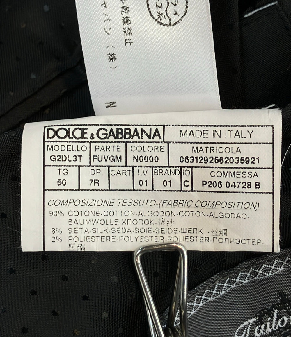 DOLCE & GABBANA テーラードジャケット ベロア メンズ SIZE 50 (XL) ドルチェアンドガッバーナ