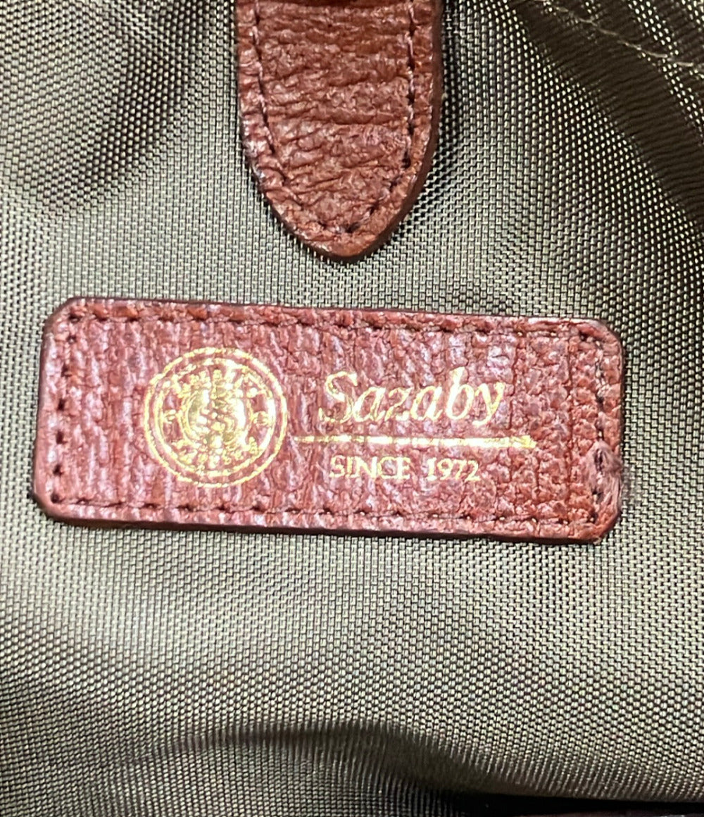 美品 SAZABY 2way ボストンバッグ ショルダーバッグ 斜め掛け メンズ
