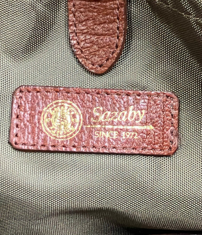 美品 SAZABY 2way ボストンバッグ  ショルダーバッグ 斜め掛け メンズ レディース サザビー