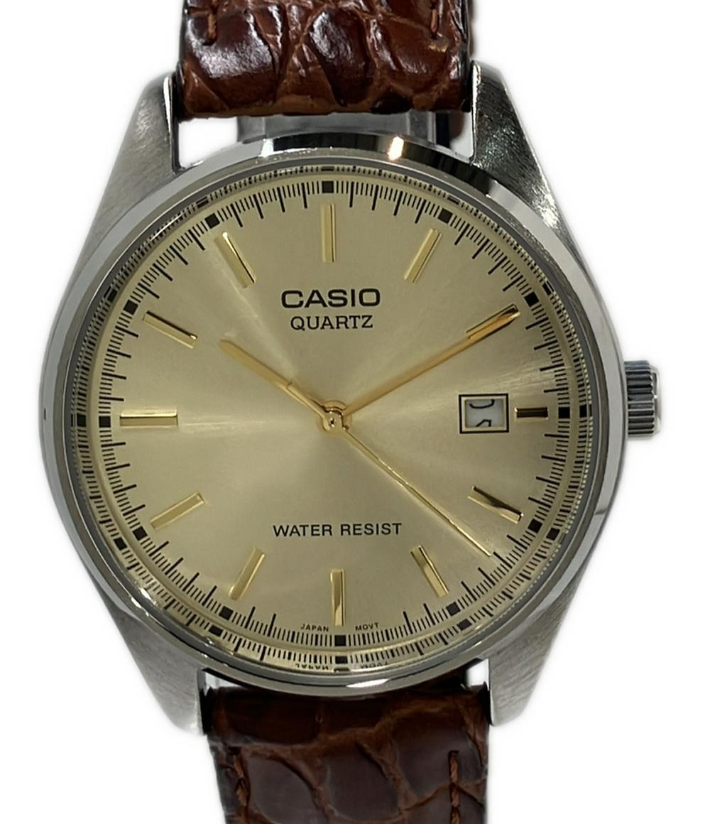 美品 CASIO 腕時計 クオーツ ゴールド MTP-1175 メンズ カシオ