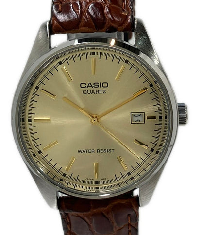 美品 CASIO 腕時計 クオーツ ゴールド MTP-1175 メンズ カシオ