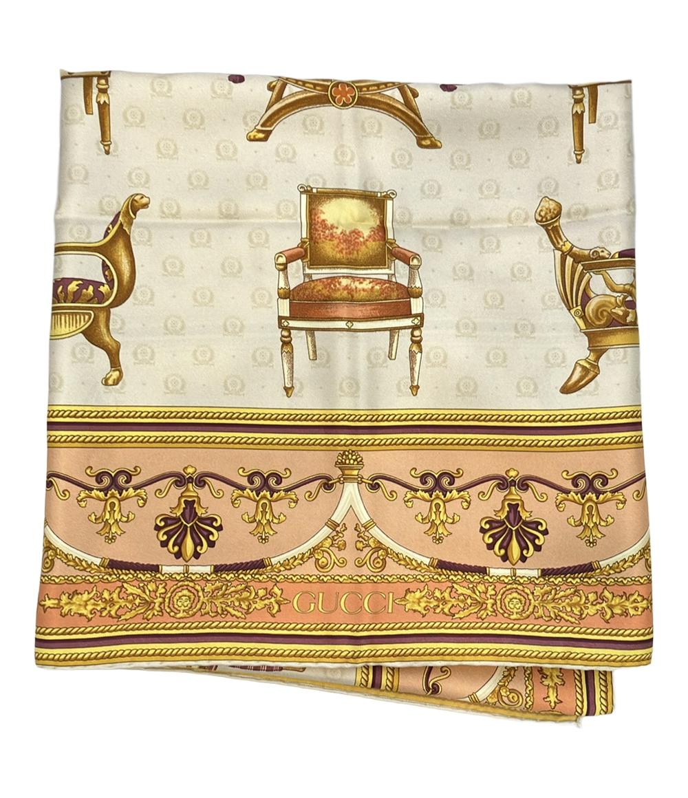 美品 グッチ スカーフ シルク100% レディース GUCCI