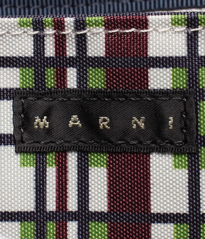 美品 PORTER MARNI 長財布 チェック柄 レディース メンズ ポーター マルニ