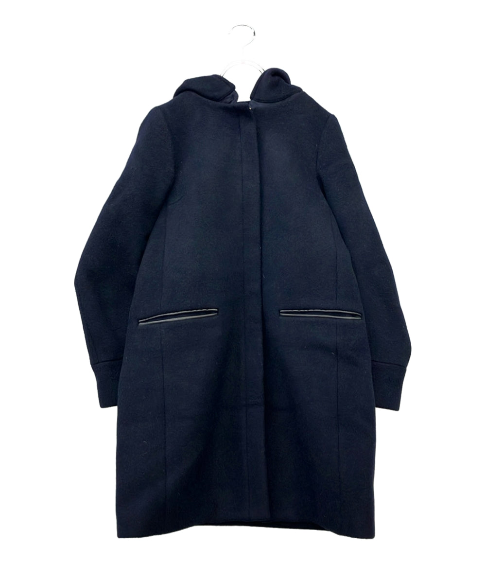 IENA ウールコート フード付き ダブルジップ 二重織りシャルムフードコクーンコート 16-020-900-9000-3-0 レディース SIZE 34 (XS) イエナ