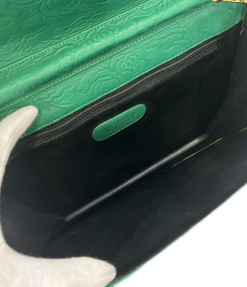 Valentino Garavani チェーン ショルダーバッグ 斜め掛け ローズエンボス レディース ヴァレンティノ・ガラヴァーニ