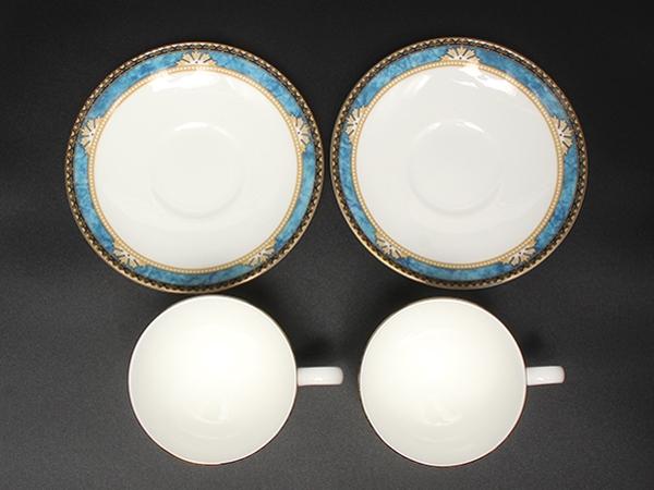  CURZON カップ＆ソーサー プレート 各2客セット WEDGWOOD カップ＆ソーサー 2客セット ペア カーゾン CURZON ウエッジ