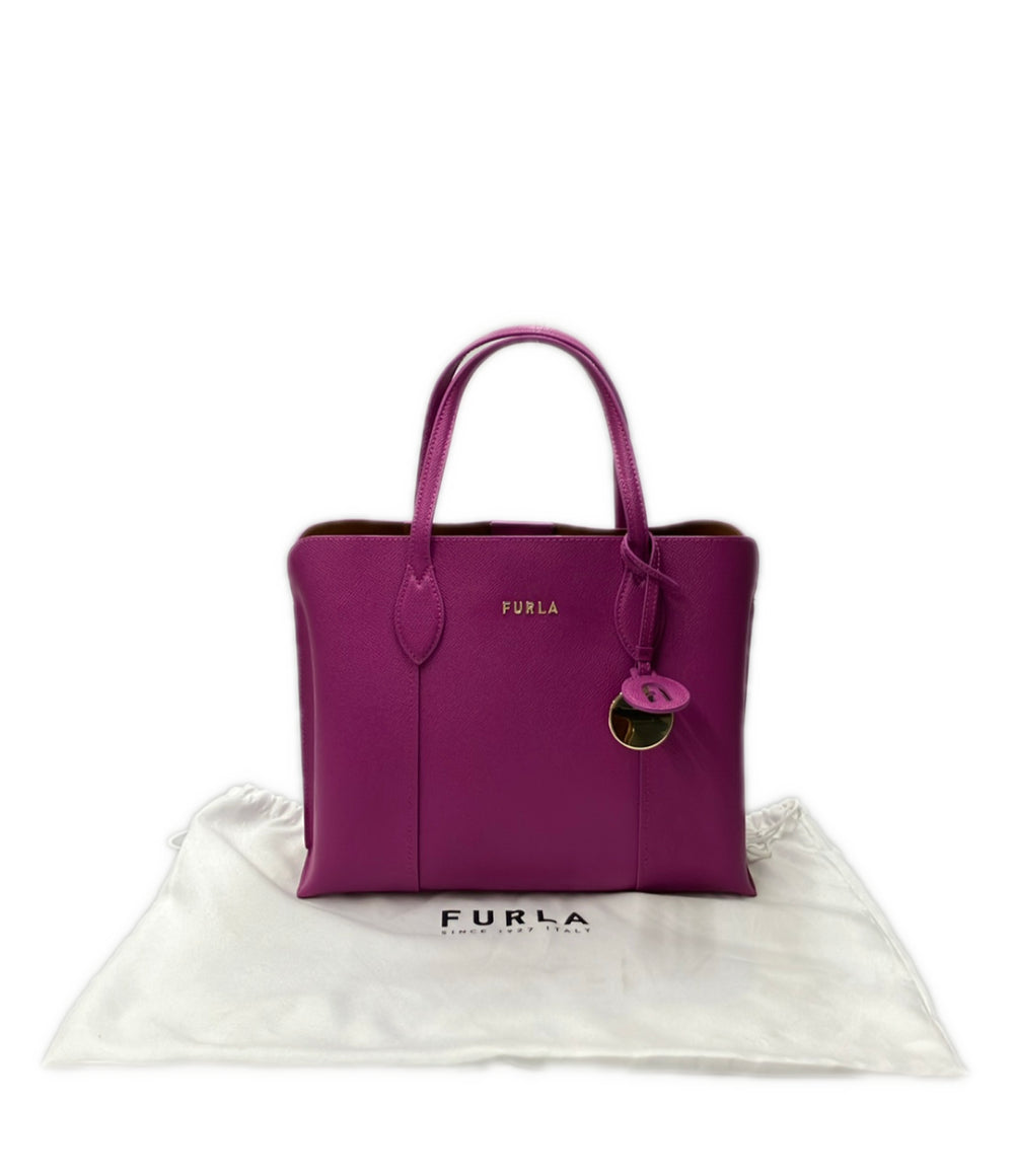 美品 FURLA ハンドバッグ トートバッグ レザー レディース フルラ