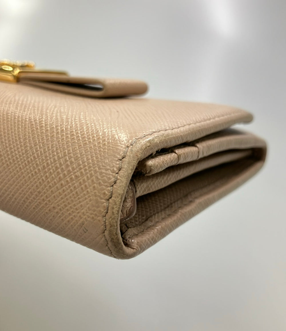 PRADA 二つ折り長財布 レザー レディース プラダ