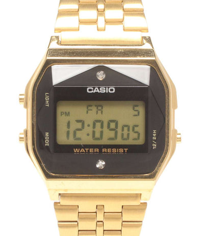美品 CASIO 腕時計 クオーツ A159WGE レディース メンズ カシオ