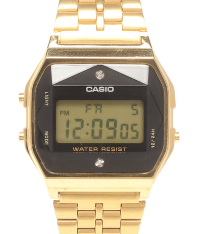 美品 CASIO 腕時計 クオーツ A159WGE レディース メンズ カシオ