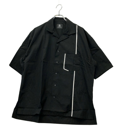 B YOHJI YAMAMOTO 半袖シャツ オープンカラー NV-B60-816 メンズ SIZE 2 (M) ビー ヨウジ ヤマモト