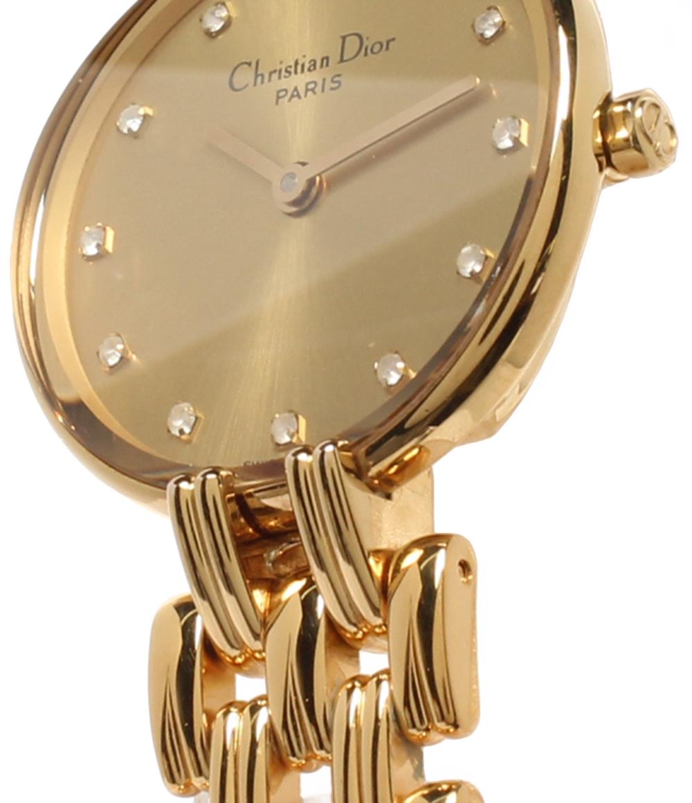 Christian Dior 腕時計 バギラ クオーツ ゴールド D44-155 レディース クリスチャンディオール