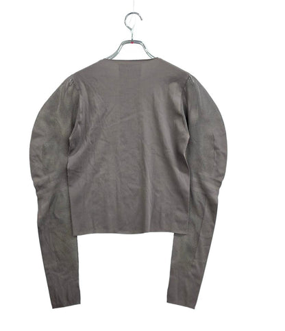 美品 PLEATS PLEASE 長袖Tシャツ 袖メッシュ PP01LK941 レディース SIZE 3 (L) プリーツプリーズ