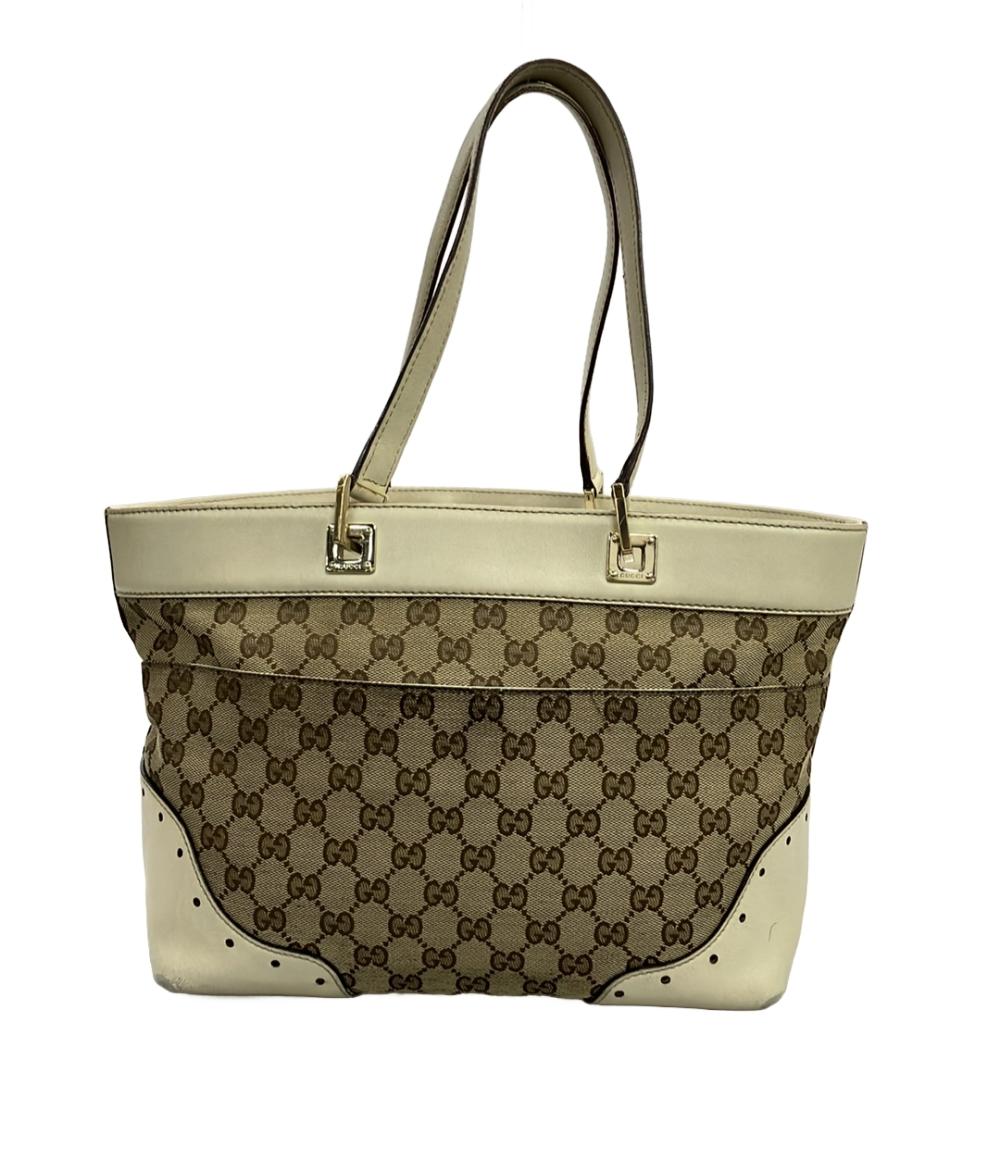 GUCCI トートバッグ レザー GGキャンバス 145993 213317 レディース 