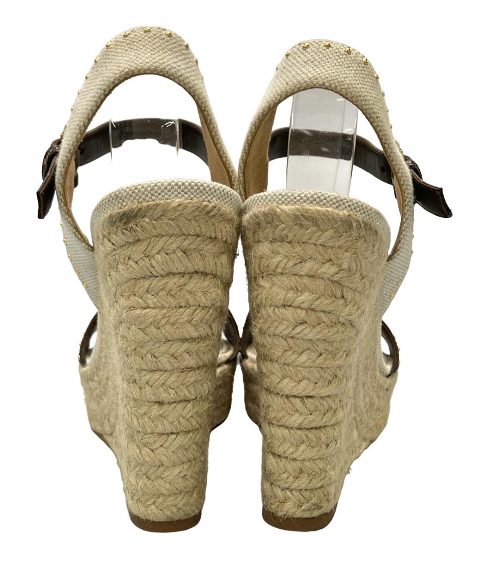 LOUIS VUITTON ウェッジソールアンクルストラップサンダル SC 1210 レディース SIZE 36 1/2 ルイ・ヴィトン