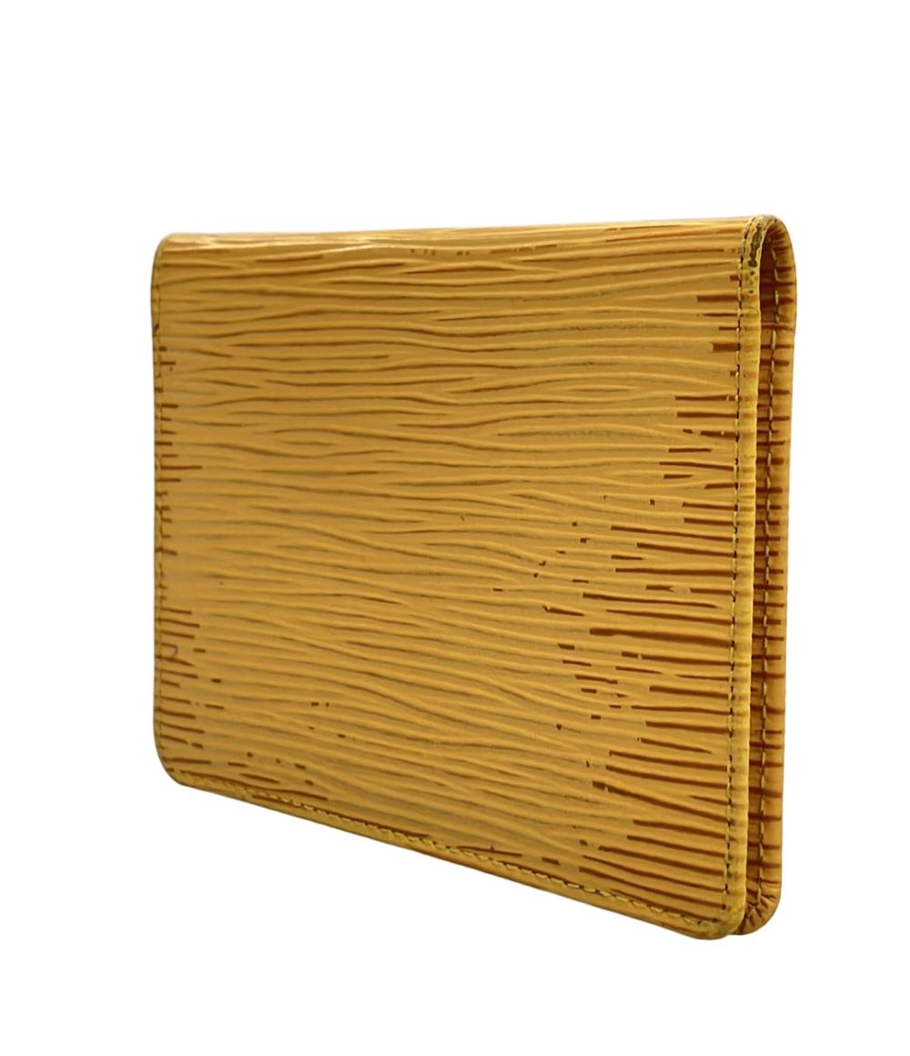 ルイ・ヴィトン パスケース ポルト2カルト ヴェルティカル エピ M63209 レディース LOUIS VUITTON