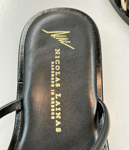 美品 ニコラスライナス フラットサンダル サムリング レディース SIZE 38 (L) NICOLAS LAINAS