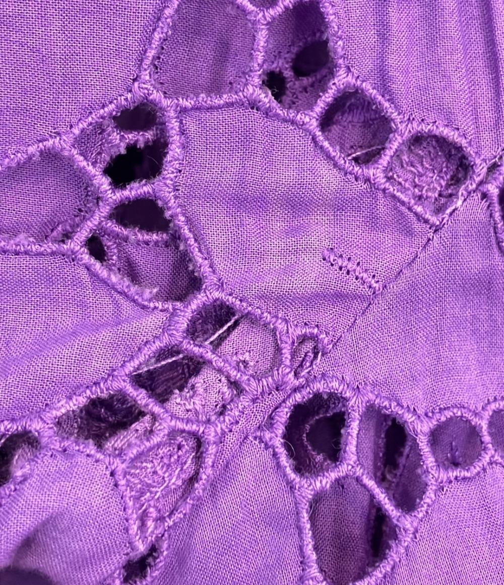 訳あり MYLAN 長袖ワンピース オールオーバーレースラップドレス ペチコート付き レディース SIZE S マイラン