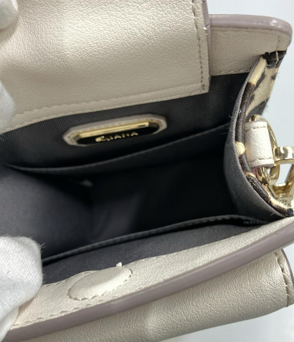 DIANA ショルダーバッグ 斜めがけ レオパード柄 ハラコ レディース ダイアナ