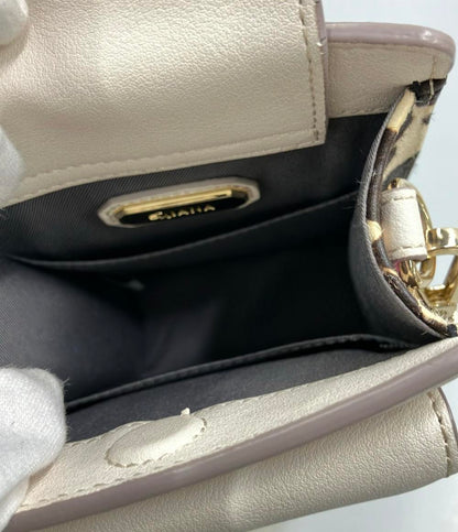 DIANA ショルダーバッグ 斜めがけ レオパード柄 ハラコ レディース ダイアナ