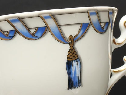 美品 リチャードジノリ カップ＆ソーサー 2客セット ペア フィオッコグレース Richard Ginori