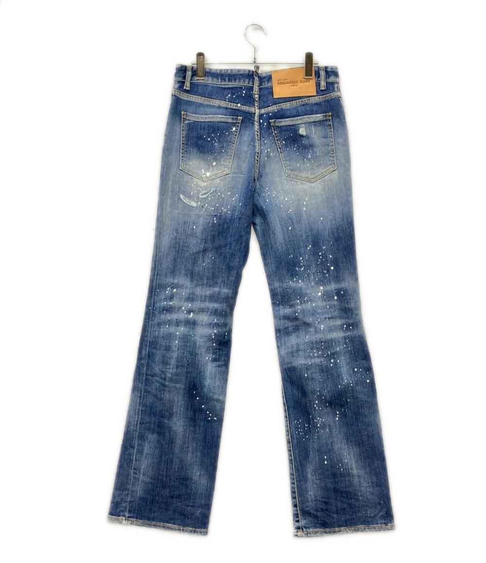 DSQUARED2 リペアペンキ加工 デニムパンツ レディース SIZE 38 ディースクエアード