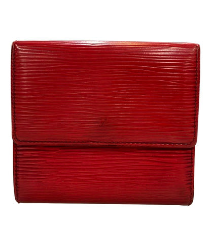 ルイ・ヴィトン ダブルホック 二つ折り財布 ポルトモネ ビエ カルトクレディ エピ M63487 レディース LOUIS VUITTON