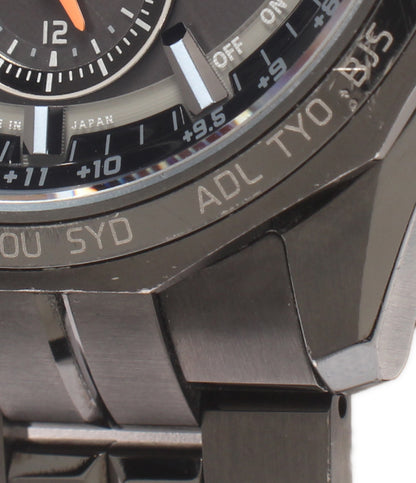 CITIZEN 腕時計 電波ソーラー アテッサ エコドライブ ソーラー ブラック H820-T023991 メンズ シチズン