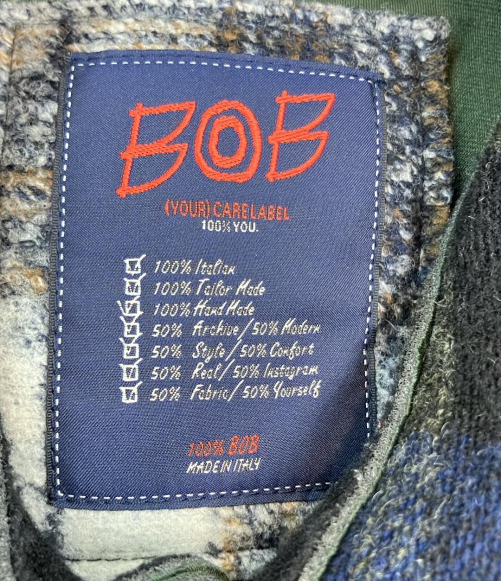 BOB シャツジャケット ボンディング チェック柄 22AW 074721112-1085 メンズ SIZE 1048 (M) ボブ