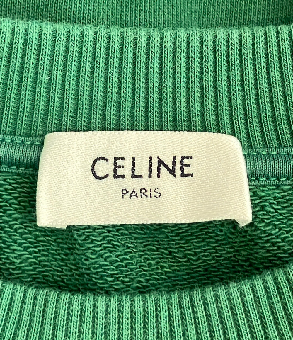 CELINE 長袖 クロップド丈 ロゴスウェット 2Y796670Q レディース SIZE S セリーヌ